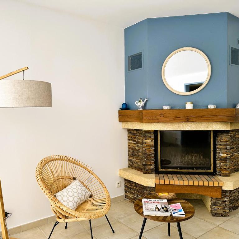 Villa Marguerite pour 10 personnes avec climatisation et vue mer avec piscine privée et chauffée à La Londe-les-Maures - Maison de Vacances 4 Chambres - 21
