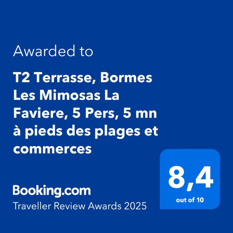 T2 Terrasse, Bormes Les Mimosas La Faviere, 5 Pers, 5 mn à pieds des plages et commerces - Appartement 1 Chambre - 24