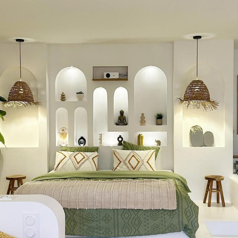 Bali Suite - Spa Jacuzzi - Apartment mit 1 Schlafzimmer - 12
