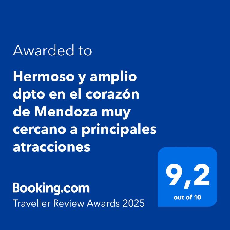 Hermoso y amplio dpto en el corazón de Mendoza muy cercano a principales atracciones - Apartamento de 1 dormitorio - 2