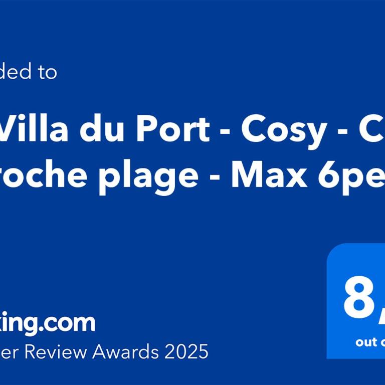 La Villa du Port - Cosy - Clim - proche plage - 4 personnes - Two-Bedroom House - 22