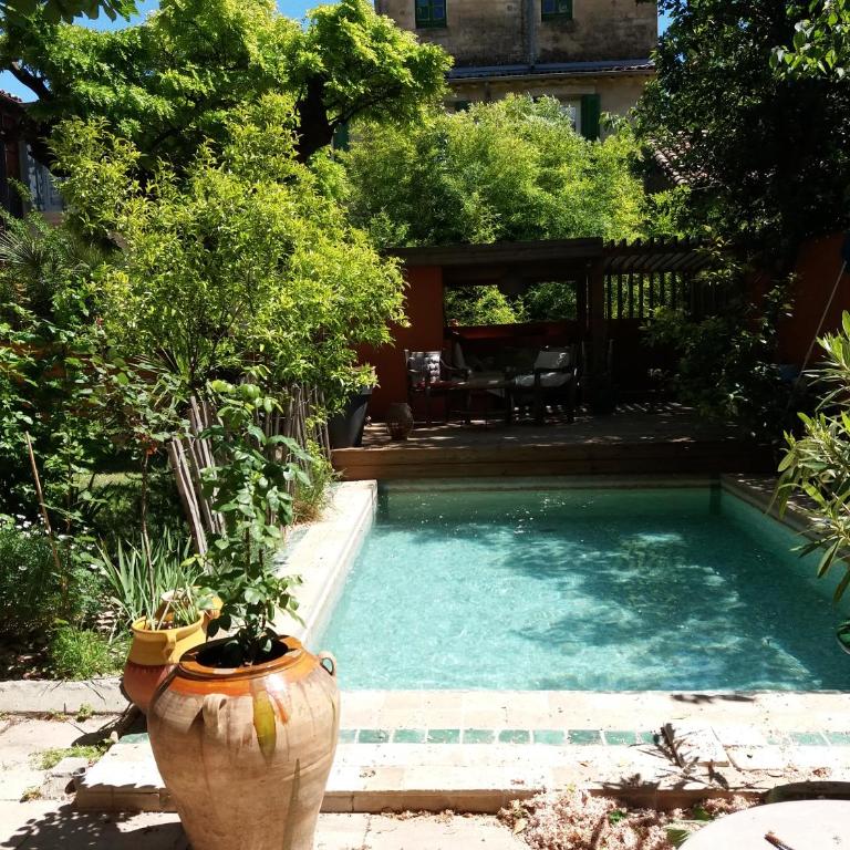 Belle suite au coeur de ville ,petit déjeuner, jardin et bassin - Chambre Double Deluxe (2 Adultes + 1 Enfant) - 4