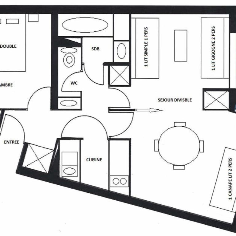 Résidence LE POMMERET - 2 Pièces pour 6 Personnes MAE-4994 - Appartement - 9