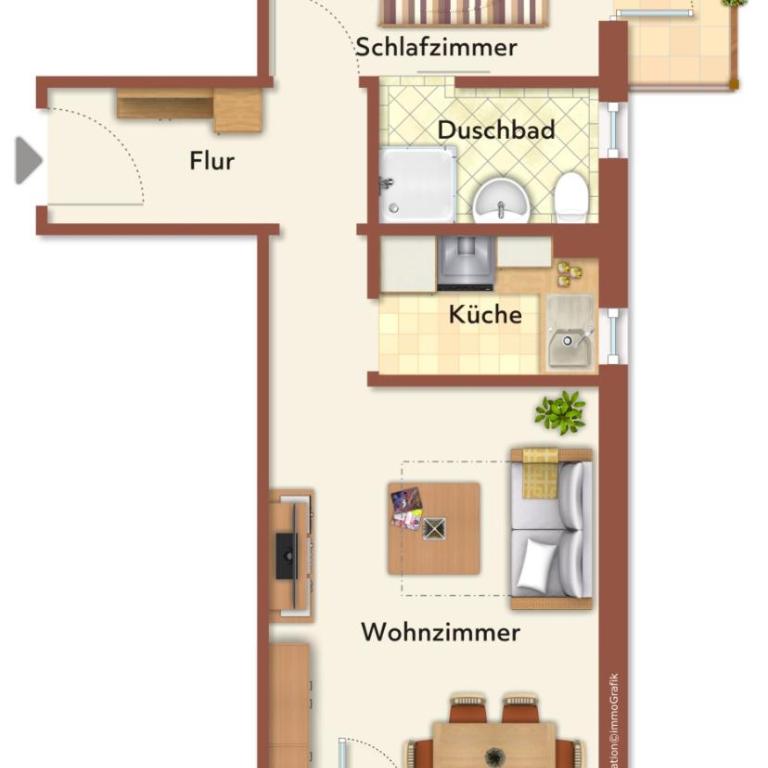 Adler Residenz 14 - Apartment mit 1 Schlafzimmer - 12