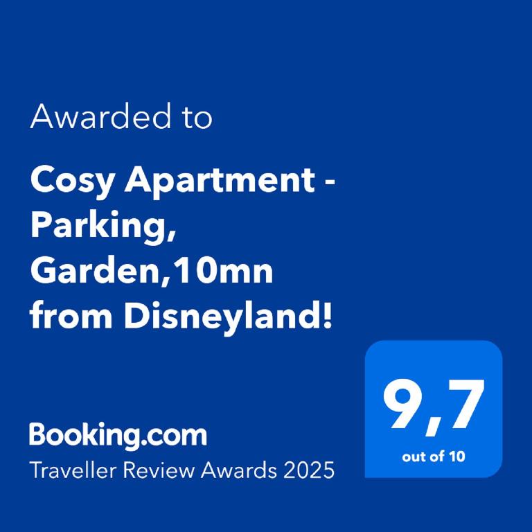 Cosy Apartment - Parking, Garden,10mn from Disneyland! - Two-Bedroom Apartment - 51