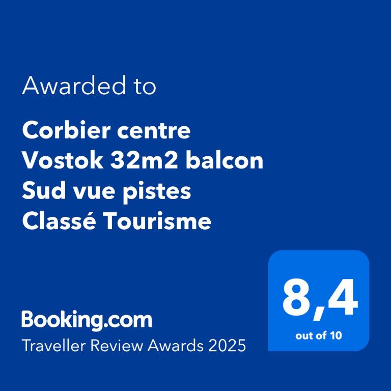 Corbier centre Vostok 32m2 balcon Sud vue pistes Tourisme 2 étoiles - Appartement 1 Chambre - 2