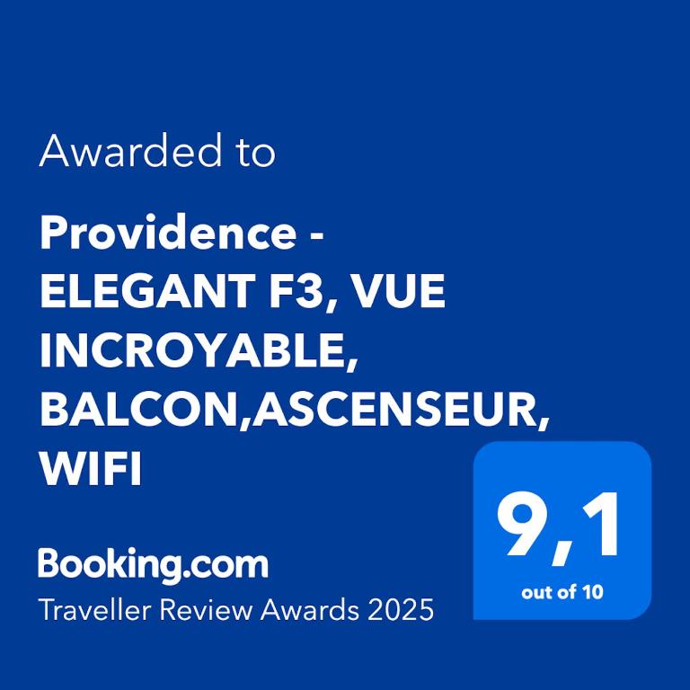 Providence - ELEGANT F3, VUE INCROYABLE, BALCON,ASCENSEUR, WIFI - Appartement avec Balcon - 7