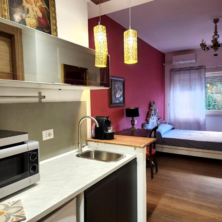 Maison San Pio - Appartamento Monolocale con 1 Letto Matrimoniale - 11