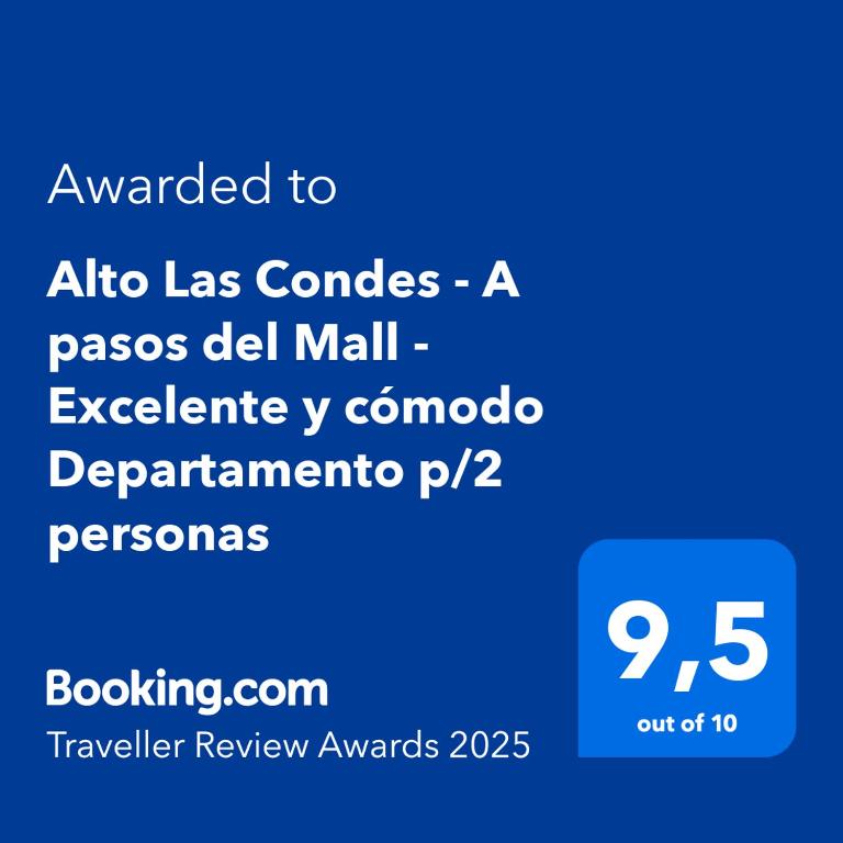 Alto Las Condes - A pasos del Mall - Excelente y cómodo Departamento p/2 personas - Apartamento de 1 dormitorio - 29