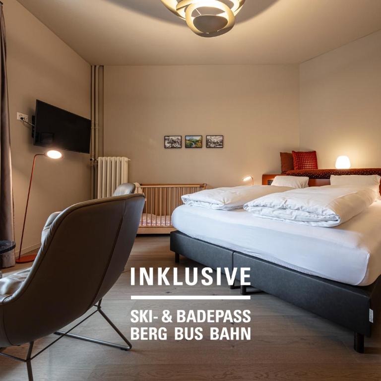 Hotel Belvedere Scuol - Doppelzimmer Belvedere Süd - 1
