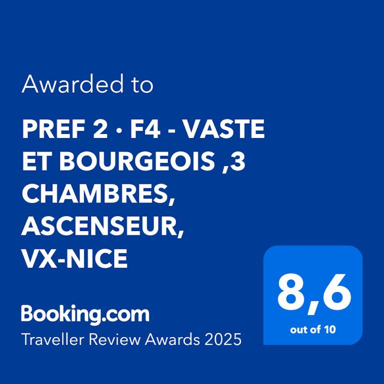 PREF 2 · F4 - VASTE ET BOURGEOIS ,3 CHAMBRES, ASCENSEUR, VX-NICE - Appartement - 11