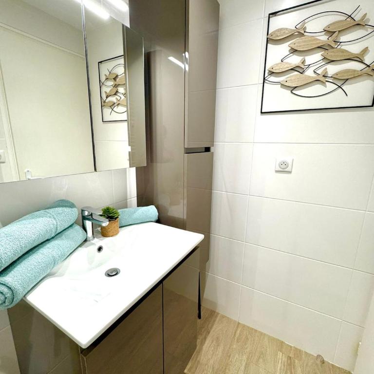 Le Grand Bleu-Parking privé-Climatisation-Proche ponant - Apartment mit 1 Schlafzimmer - 26