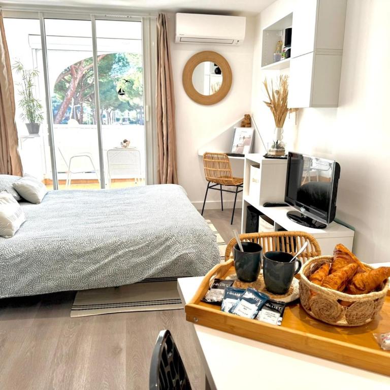 Le Grand Bleu-Parking privé-Climatisation-Proche ponant - Apartment mit 1 Schlafzimmer - 48