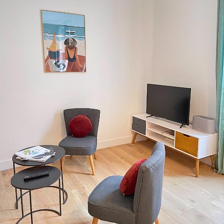 T3 pour 6 personnes à 300m de la Plage avec Place de Parking Privée - Apartment mit 3 Schlafzimmern - 3