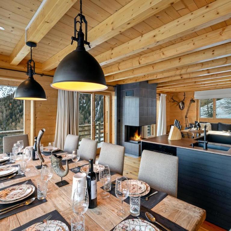 Chalet 18 îles Luxury chalet With Sauna La Tzoumaz - Chalet - 17