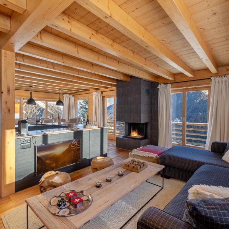 Chalet 18 îles Luxury chalet With Sauna La Tzoumaz - Chalet - 20