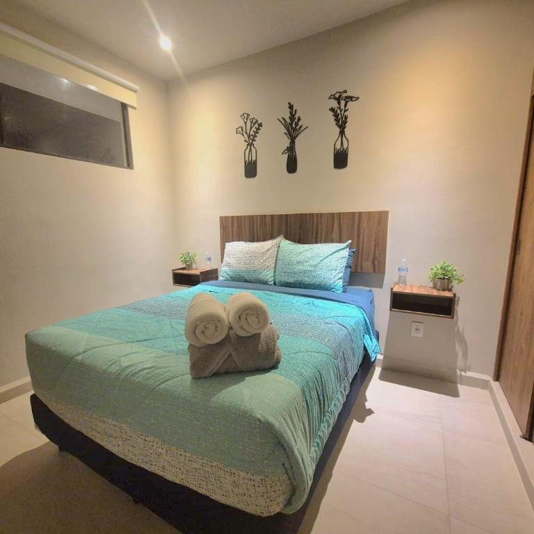 Departamento con piscina, en zona tranquila, a 12 minutos de la playa! - Apartamento de 3 dormitorios - 34