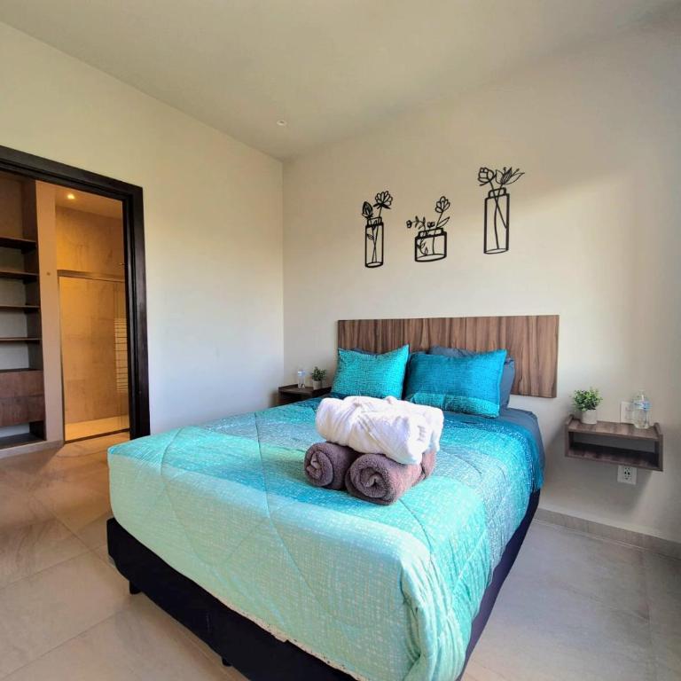 Departamento con piscina, en zona tranquila, a 12 minutos de la playa! - Apartamento de 3 dormitorios - 1