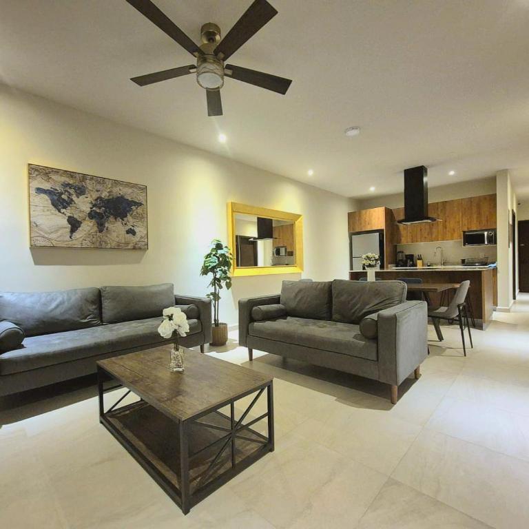 Departamento con piscina, en zona tranquila, a 12 minutos de la playa! - Apartamento de 3 dormitorios - 29