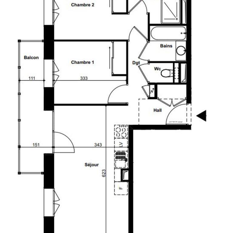 Appartement neuf 3 pièces, vue piste, parking couvert - FR-1-291-1026 - Apartment - 8