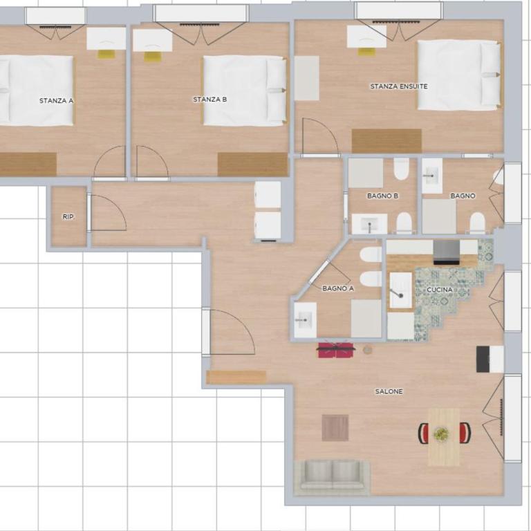 Casilina 403 Spacious Apartment 3BDR and 3 BATH - Appartamento Deluxe con 3 Camere da Letto - 46