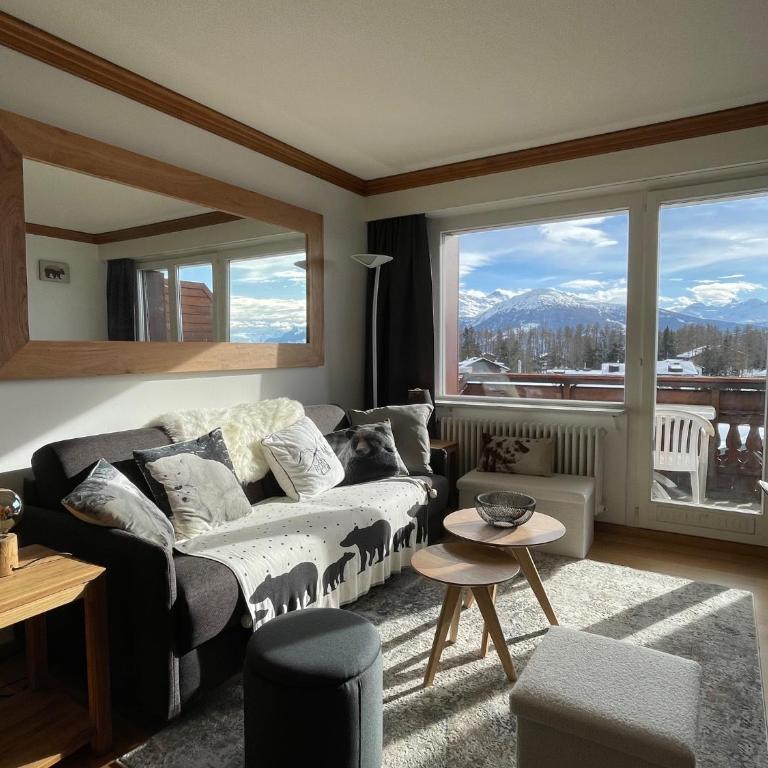 Cosy Rooftop Downtown Crans-Montana with Stunning View and Swimming Pool - Appartement 2 Chambres - 1