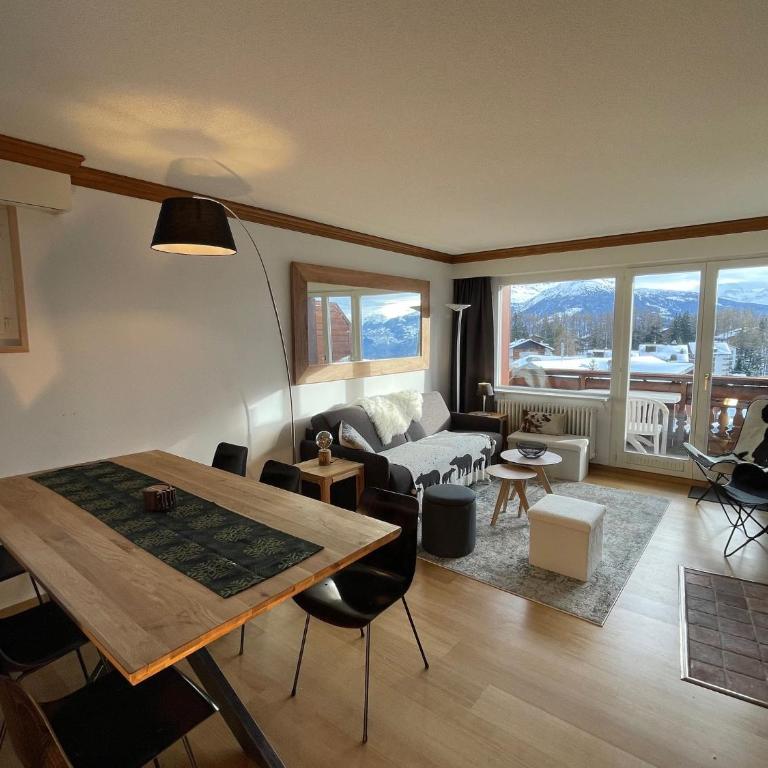 Cosy Rooftop Downtown Crans-Montana with Stunning View and Swimming Pool - Appartement 2 Chambres - 7