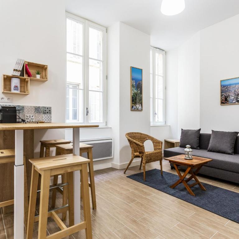 L'Escapade Marseillaise T2 Moderne avec Cuisine Équipée et à 5 min du Vieux-Port - Appartement 2 Chambres - 7