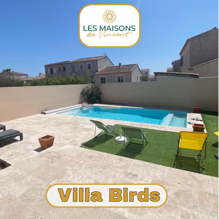 Birds Villa, piscine chauffée, clim, garage, wifi - Villa 3 Chambres - 1