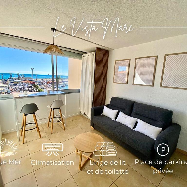 Le Vista Mare - Vue port avec place de parking - Apartment with Sea View - 1