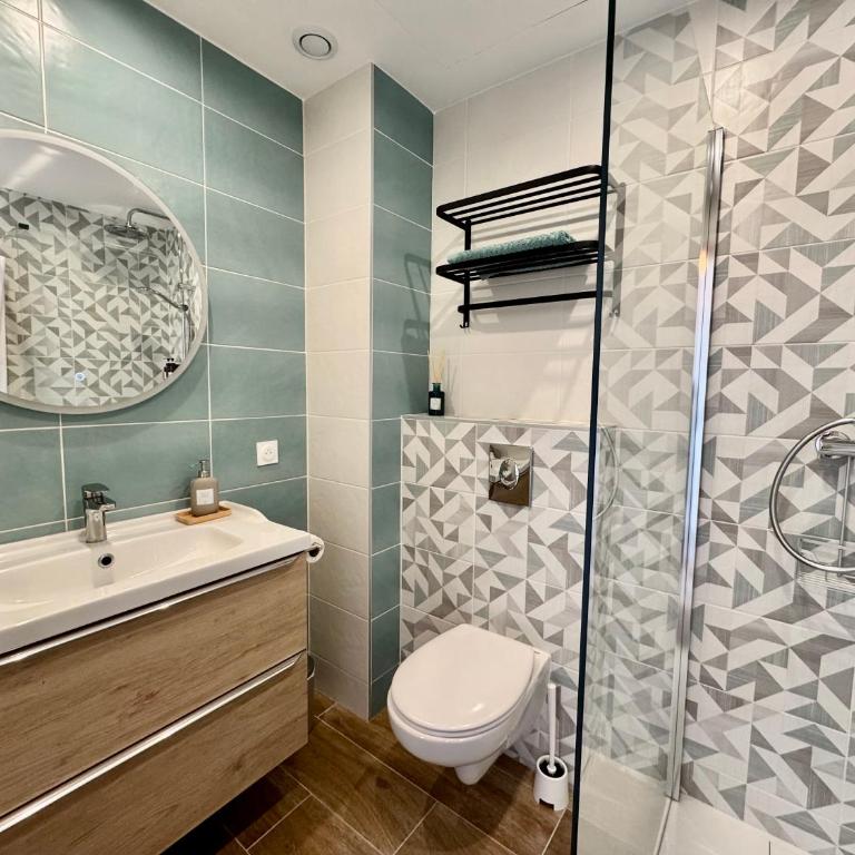 Charmant 2P Piscine - Parking - Vue mer - Antibes - Apartment mit 1 Schlafzimmer - 10