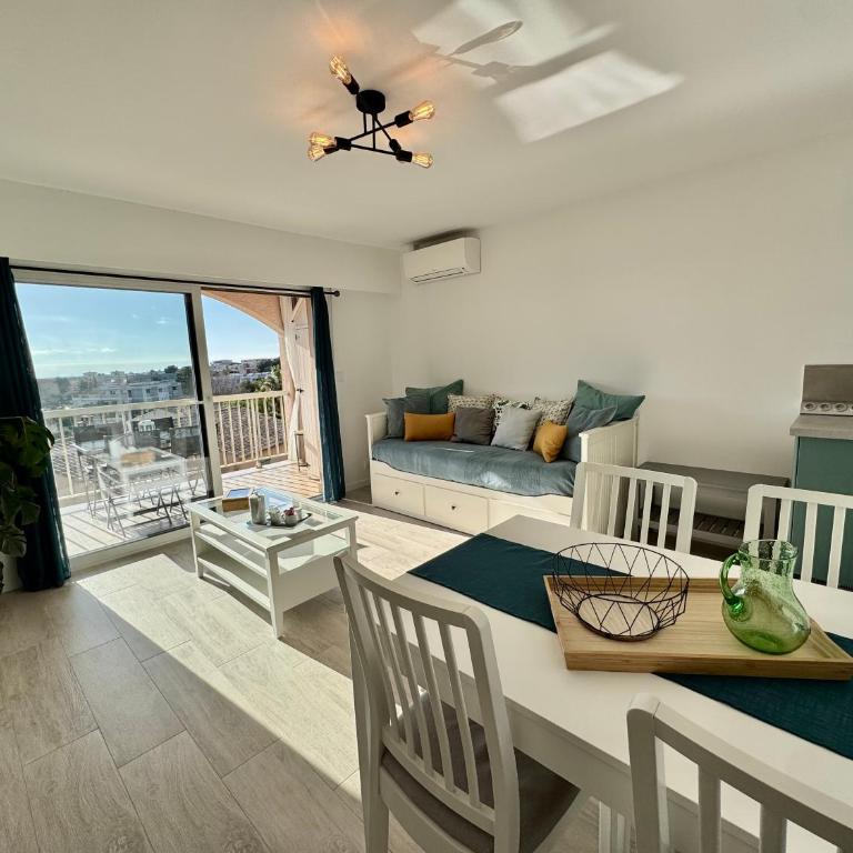 Charmant 2P Piscine - Parking - Vue mer - Antibes - Apartment mit 1 Schlafzimmer - 14