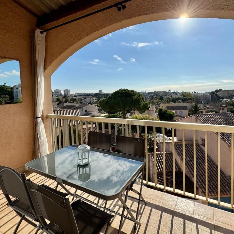 Charmant 2P Piscine - Parking - Vue mer - Antibes - Apartment mit 1 Schlafzimmer - 17