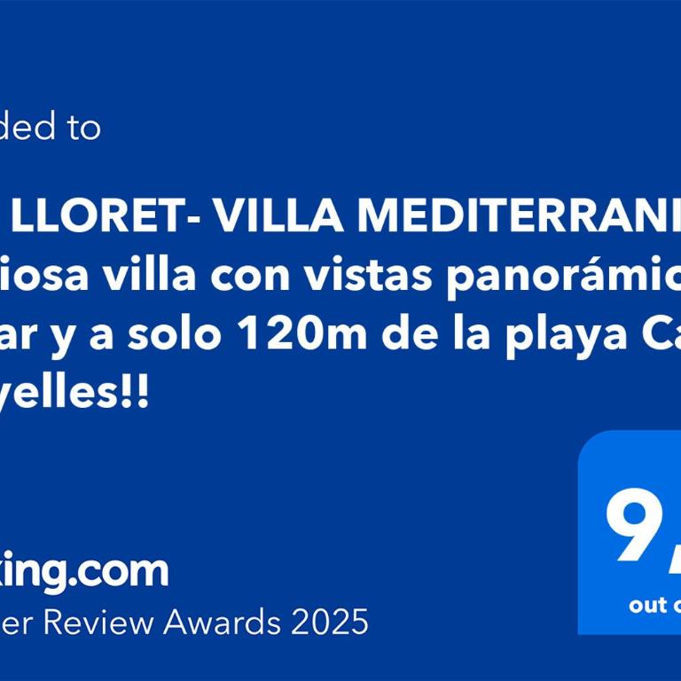 V&V LLORET- VILLA MEDITERRANIA, preciosa villa con panorámicas vistas mar en zona muy tranquila y residencial - Casa de 3 dormitorios - 6