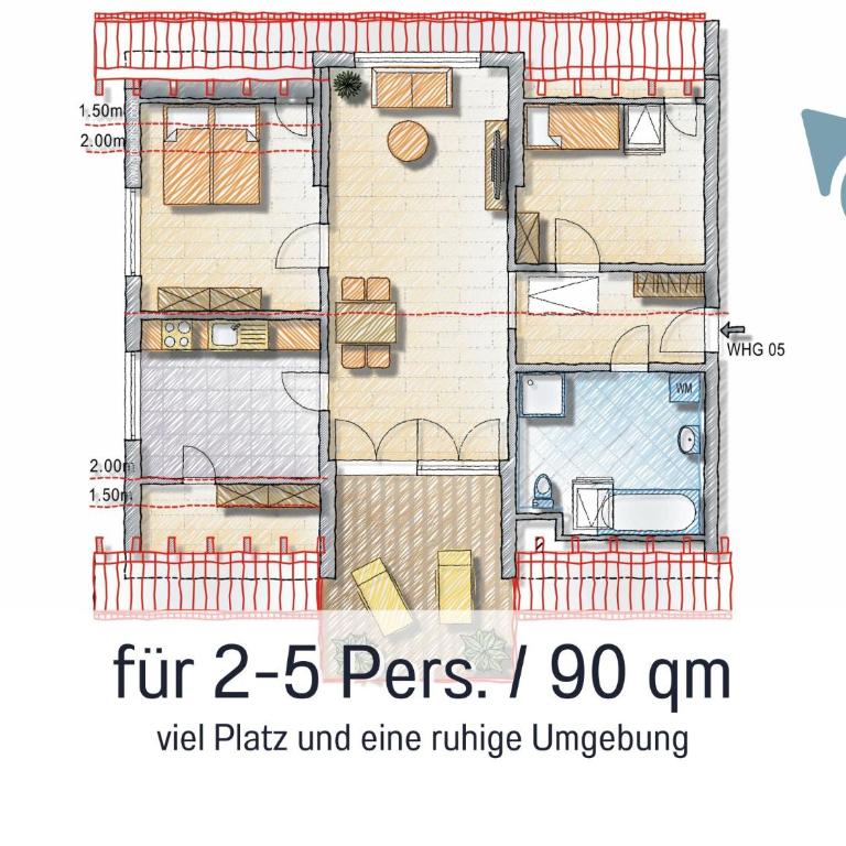 Gemütlich*Stylisch*Netflix*Blick ins Grüne* - Two-Bedroom Apartment - 43