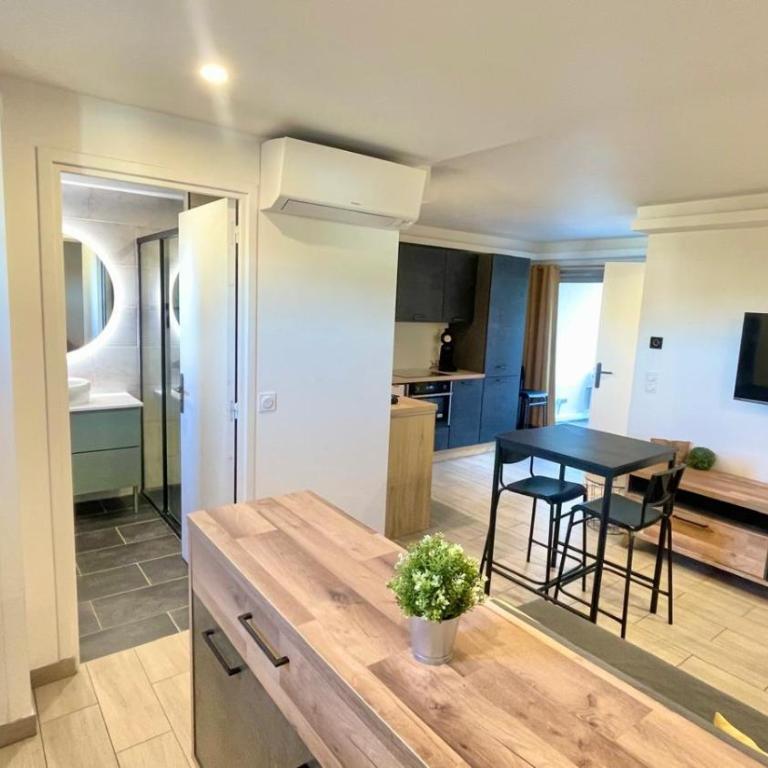 T2 moderne avec piscine, tennis et garage - Apartment mit 1 Schlafzimmer - 1