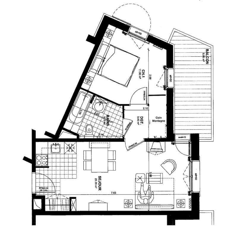 Arc 1950 - Appartement 2 chambres - Ski-in & out - Grande Terrasse Ensoleillée - Appartement Deluxe - 21
