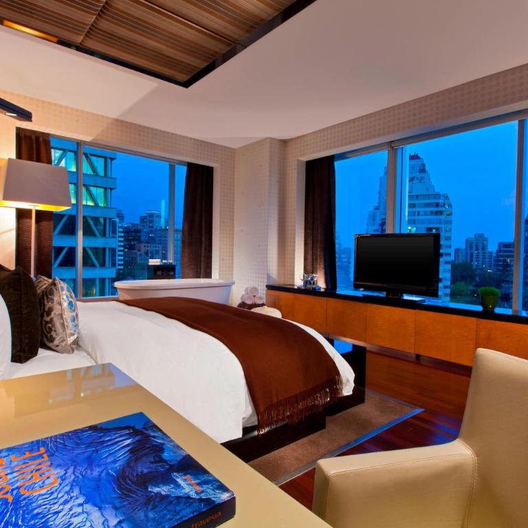 W Santiago - Suite Wow Extreme con 1 cama extragrande y balcón con vistas a la ciudad - 9