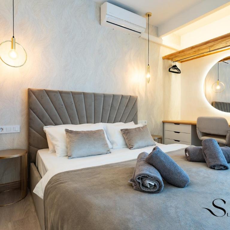 Seaview beachfront studio with aqua park & balcony - Estudio - 8