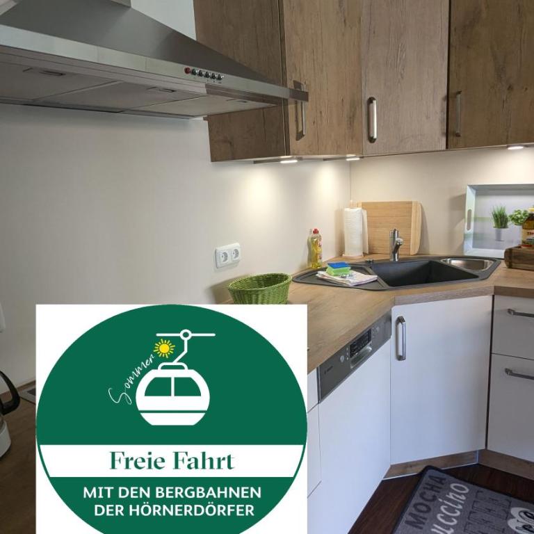 Ferienwohnung Alpenblick in Bolsterlang Sommerbergbahn kostenlos - Apartment mit 1 Schlafzimmer - 1