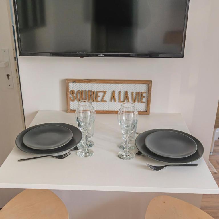 FLORA,centre Reims,parking privé - Apartment mit 1 Schlafzimmer - 6
