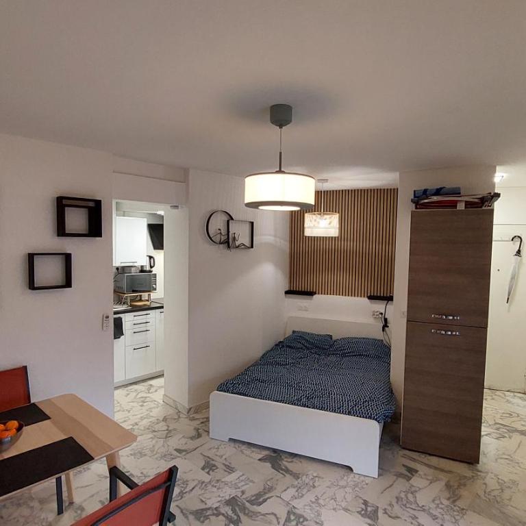 Studio F1 avec jardin, proche du Palais des festivals et des plages - Appartement 1 Chambre - 7