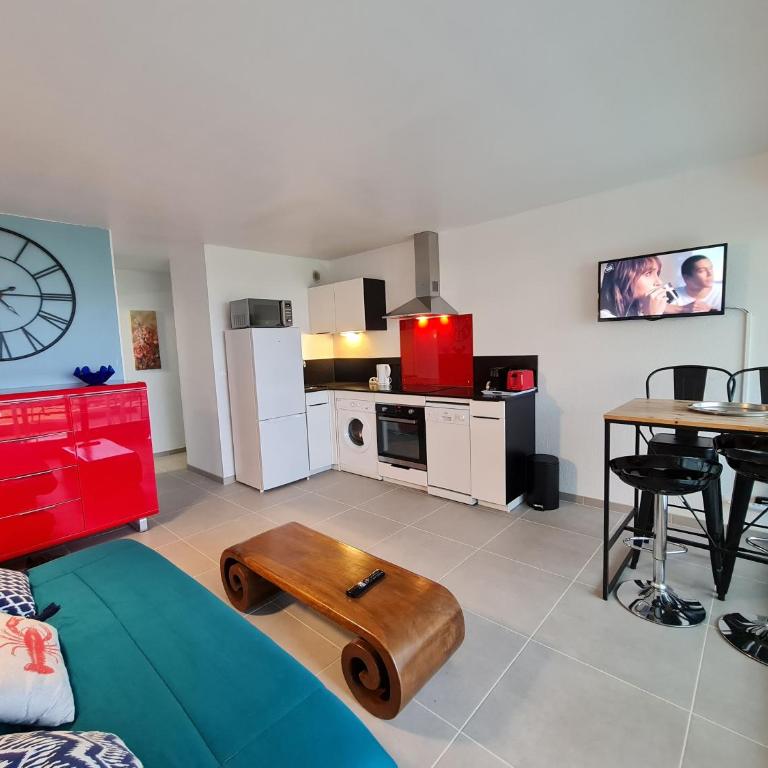 T3 climatisé, face plage de Canet Sud, double parking, WIFI, Linge et ménage inclus - Appartamento con 2 Camere da Letto e Vista Mare - 2