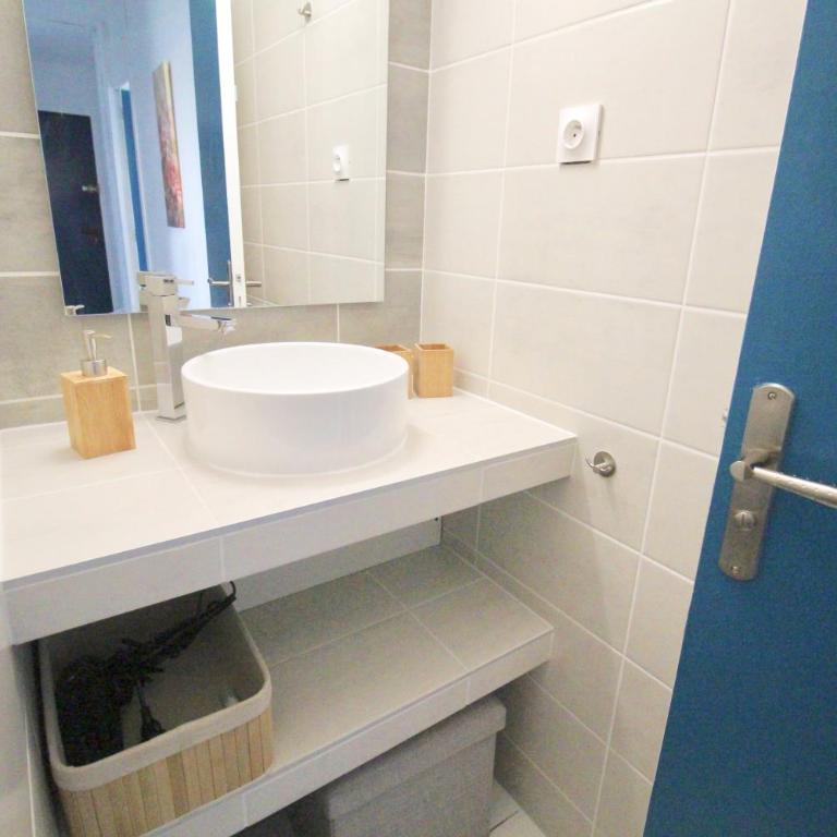 T3 climatisé, face plage de Canet Sud, double parking, WIFI, Linge et ménage inclus - Appartamento con 2 Camere da Letto e Vista Mare - 16