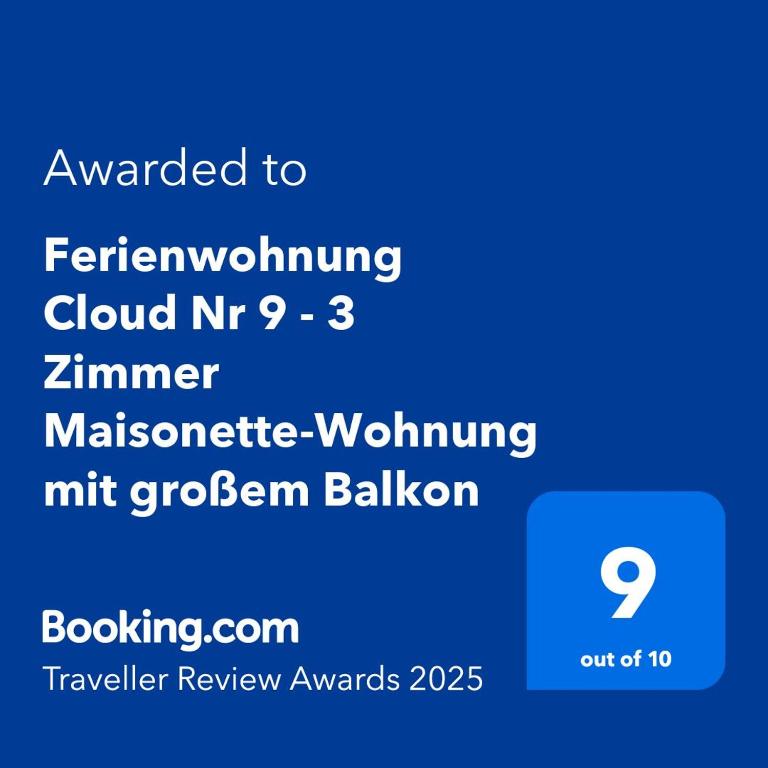 Ferienwohnung Cloud Nr 9 - 3 Zimmer Maisonette-Wohnung mit großem Balkon - Apartment with Lake View - 24