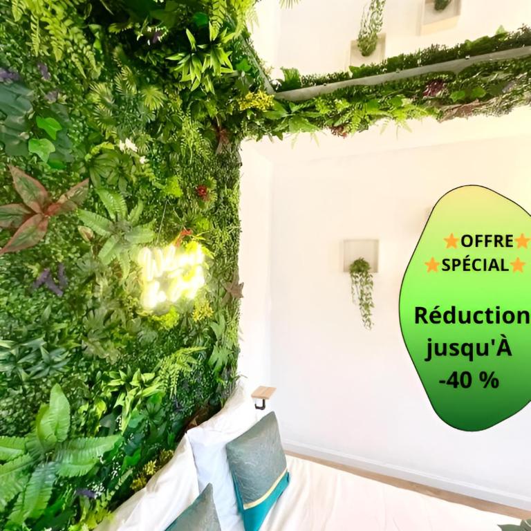 Jungle Room - Atypique - Spacieux - WIFI - TV 4K - Vue Sur Ville - Confort - Appartamento con Vista Città - 1