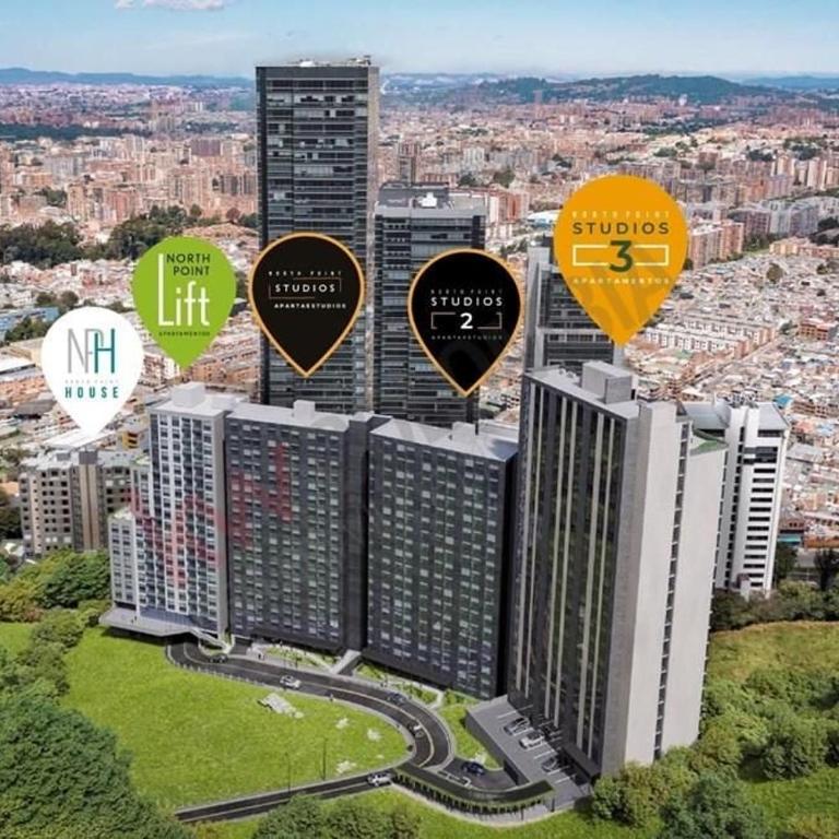 Vista panorámica, con estilo industrial, Usaquen - Apartamento con vistas a la ciudad - 28
