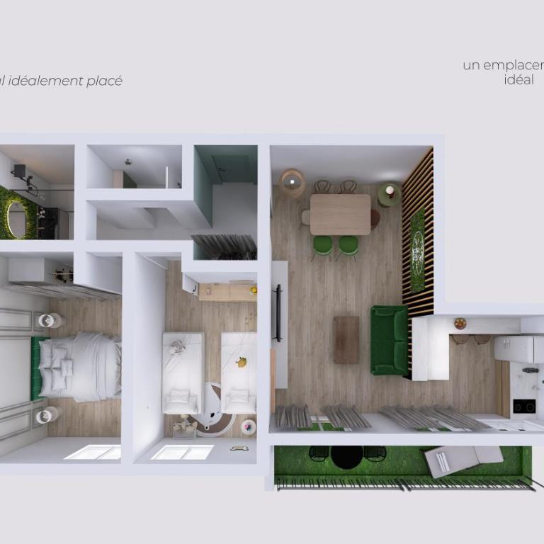 Magic Garden 6 personnes parking privé à 20m du RER - Apartment mit 2 Schlafzimmern - 9