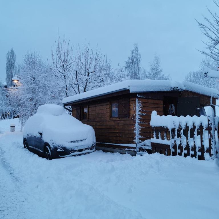 Caravane 4 personnes au camping d'Aussois - Bungalow Familial - 22
