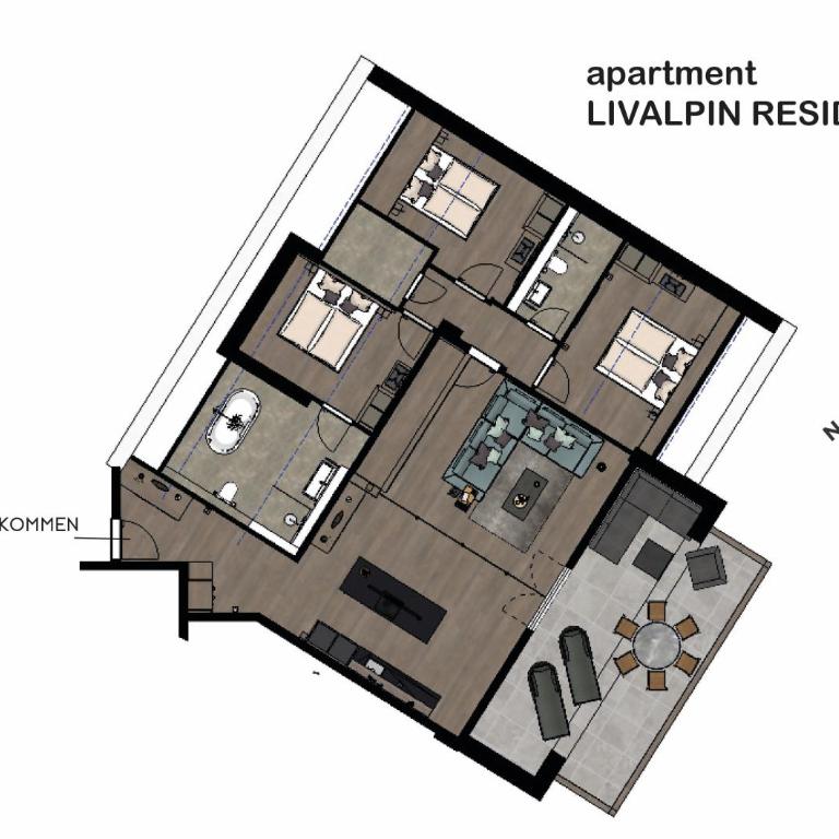 LIVALPIN Residence - with private Sauna & Whirlpool - Three-Bedroom Chalet with Sauna, Whirlpool and Mountain View - 8